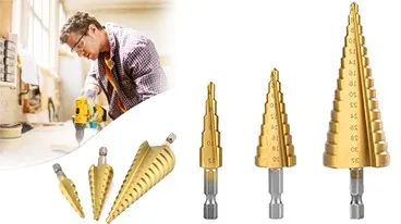 Set 3 Broca Conica Escalonada 4 A 32 Mm