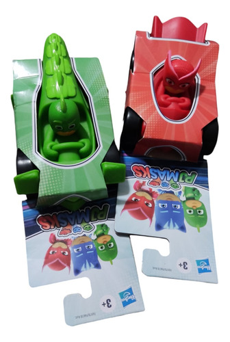 Mini Carritos Pj Masks 2 Pack Buhita Y Gekko 10 Cm