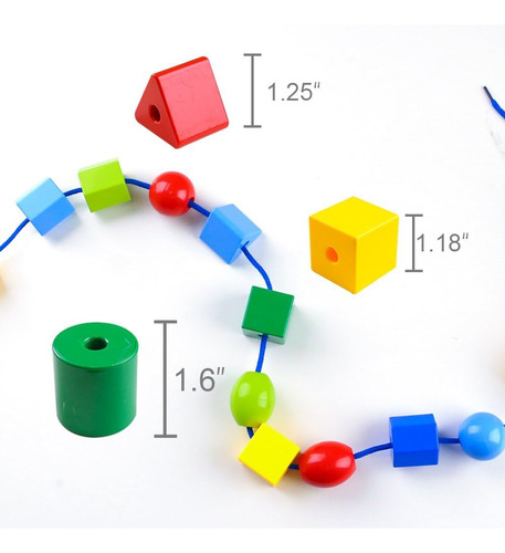Lovestown Juego De Cuentas Con Cordones, Juguete Educativo M