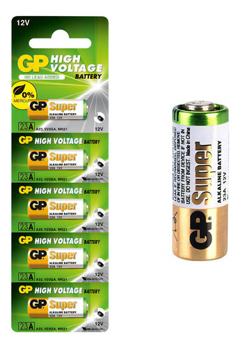 20 Pilhas Baterias 23a Gp Super - 4 Cartelas
