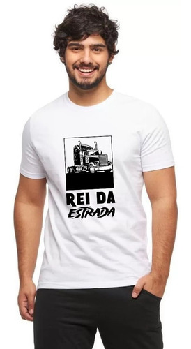 Imagem 2 de 6 de Camiseta Para Caminhoneiro - Rei Da Estrada