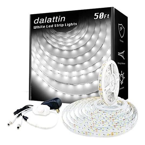 Manguera Led De Exterior, Tira De Luces Led Blancas 50 Pies 