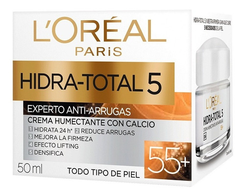 Loreal Fps 55+ Crema Hidr Total5 Antiarrugas X 50 Ml