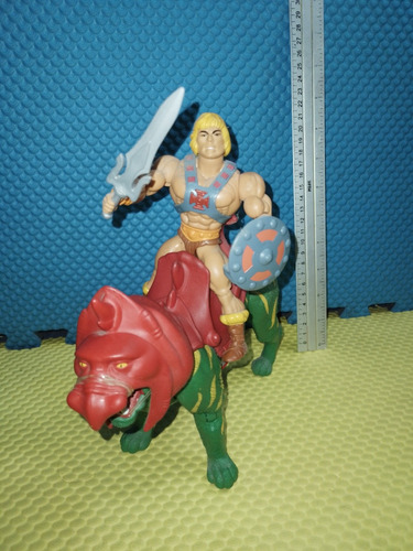 Masters Of Universe Figura He-man Y Battle Cat Battlefield