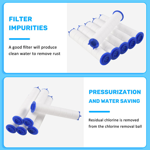 6 Unidades De Filtro De Ducha De Agua Portátil De Alta Presi