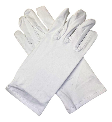 Guantes Cortos Blancos Santa Claus Papá Noel Disfraz