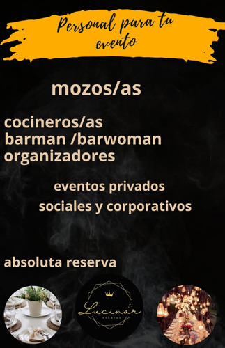 Servicio De Mozos. Personal Para Eventos Y Catering