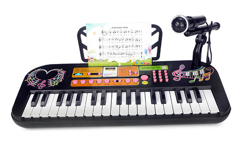 Piano Digital 37 Teclado Musical Económico Para Niños Teclad