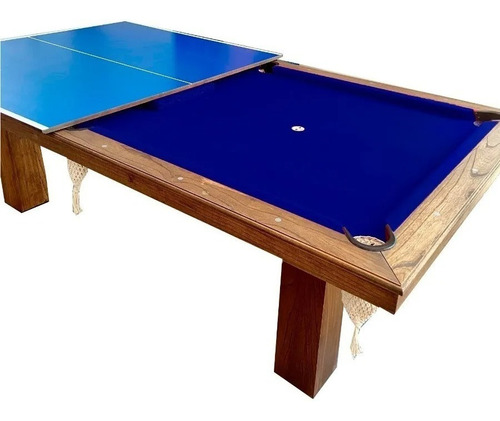 Mesa Pool Profesional Deluxe + Tapa Reversible + Accesorios Paño Azul