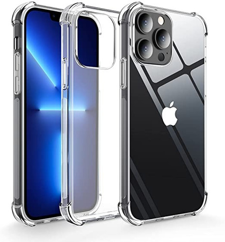 Funda Tpu Antigolpe Reforzada Para iPhone 13 Pro + Templado