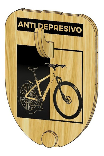 Porta Casco Rack Plegable De Madera + Diseño Ciclismo