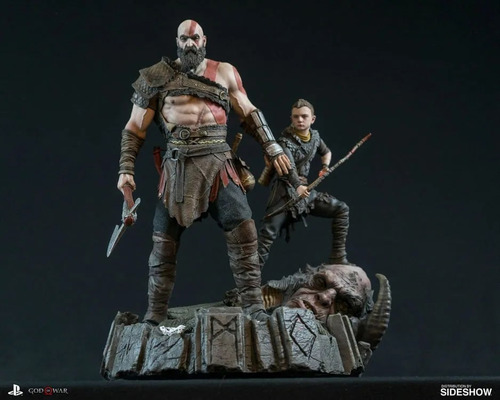 Archivo Stl Impresión 3d - God Of War - Kratos Atreus Scene