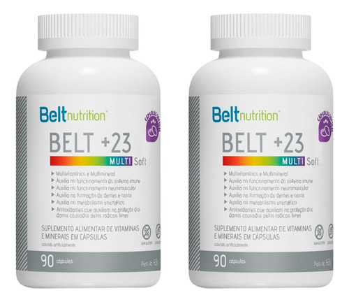 Kit 2 Belt Multi +23 Soft Multivitaminico E Multimineral Vit