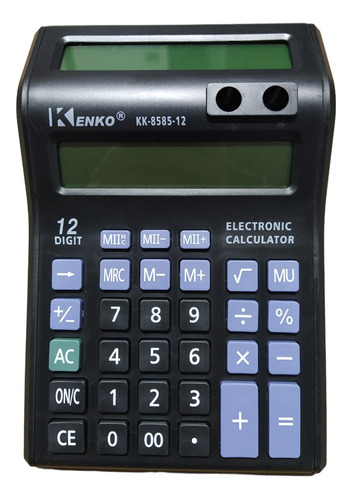 Calculadora 12 Dígitos Com 2 Visores Ct-8585-120 Kenko® Cor Preto