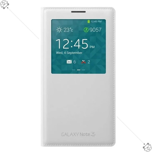 Forro Samsung Note 3 S View Cover Estuche Original - Blanco