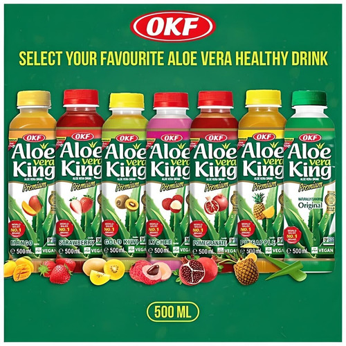 Okf Bebida De Aloe Vera Sin Azúcar 500ml