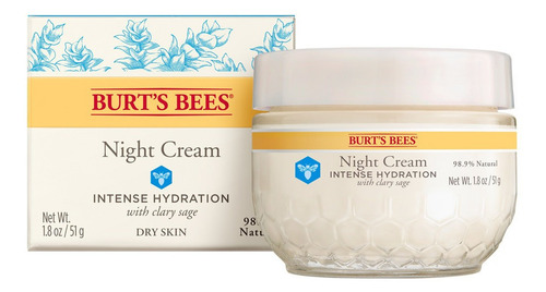 Crema De Facial Noche Burt's Bees Intense Hydration 51gr