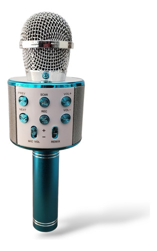 Micrófono Para Karaoke Con Parlante, Bluetooth, Recargable