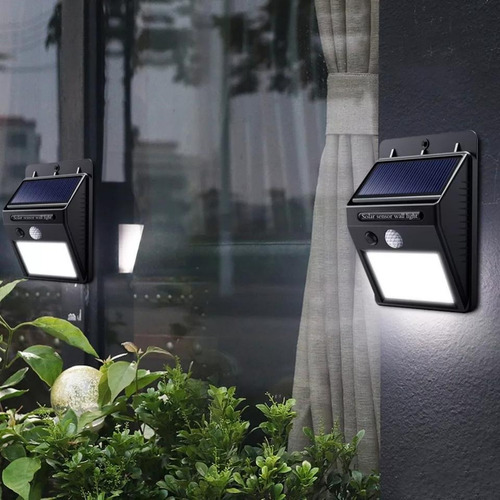Foco Solar Con Sensor De Movimiento Para Exterior - Mgo