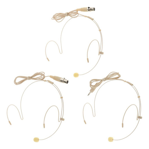 Mini Micrófono Xlr 4 Pines Beige