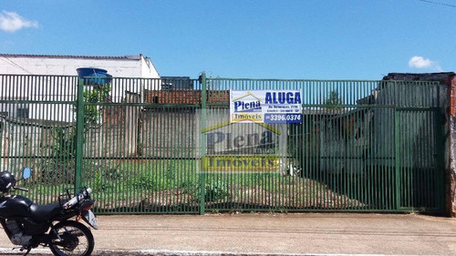 Terreno Comercial Para Locação, Jardim Manchester (nova Veneza), Sumaré. - Te0542