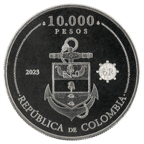 Moneda $10000 Pesos Armada De Colombia, Conmemorativa 2023