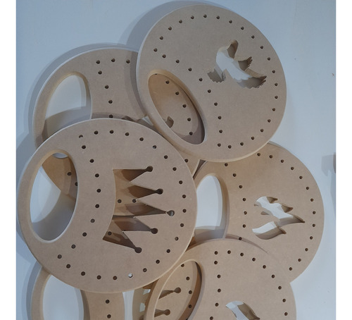 Aros De Gloria Para Danza Cristiana Mdf Crudo
