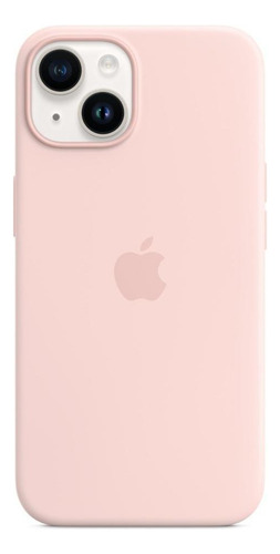 Capa Com Magsafe Para iPhone 14 Apple Silicone Rosa-giz