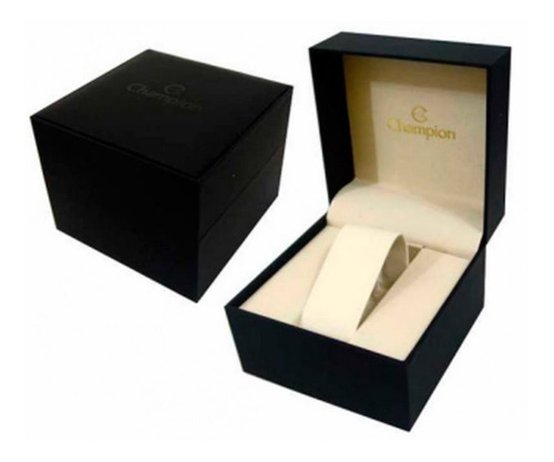 Relógio Champion Dourado Feminino + Colar E Brincos (kit)