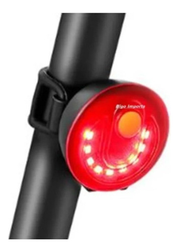 Lanterna Bike Traseira Recarregável 150 Lumes 360º 8 Leds