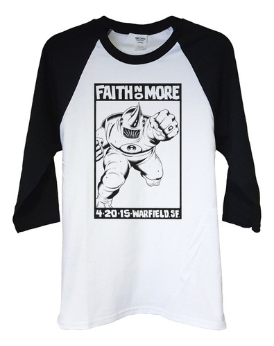 Polera Raglan 3/4 Faith No More Warfield Sa Rock Abominatron