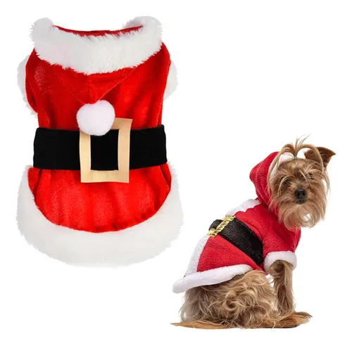 Traje De Santa Claus Para Perros Mascotas Disfraz Navidad