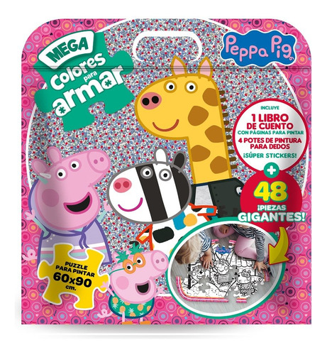 Mega Colores Para Armar Peppa Pig Y Minnions Licencia