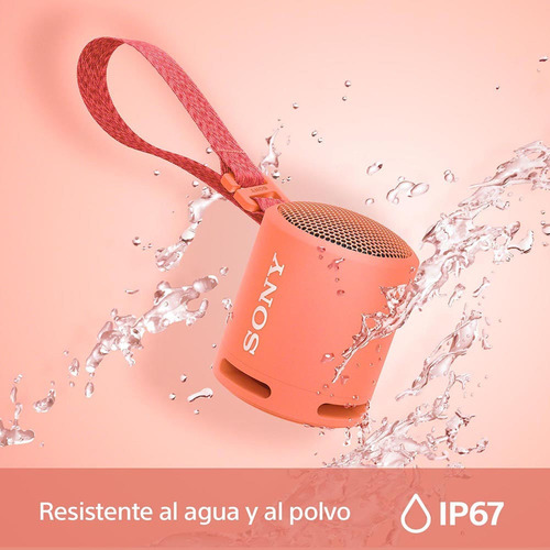 Imagen 7 de 11 de Parlante Inalámbrico Portátil Extra Bass Xb13 Color Rosa coral
