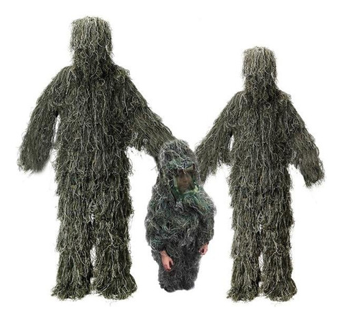 Traje Ghillie 5 En 1, Camuflaje 3d, Ropa De Caza Que Incluye