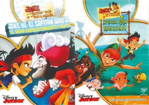 Pack Jake Y Los Piratas Del Pais Del Nunca Jamas - Dvd Orig