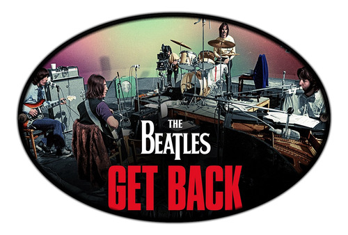 #74 - Cuadro Decorativo Vintage Rock - The Beatles Get Back