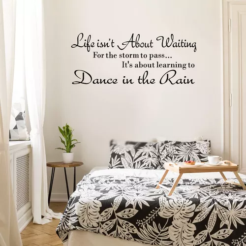 Vinilo decorativo para pared con texto en inglés Live Laugh Every Moment  Laugh Every Day Love Beyond Words, citas motivacionales para dormitorio