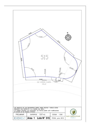 Lote Interno Venta San Sebastian 