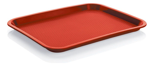 Bandeja Plastica Autoservicios Pequeña Roja De 27 X 35 Cm