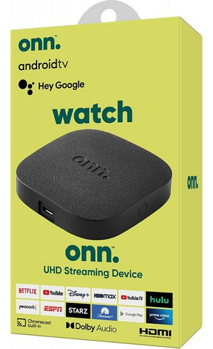 Onn Uhd Streaming 4k 2 Gb Ram Google Tv 2023 Color Negro 