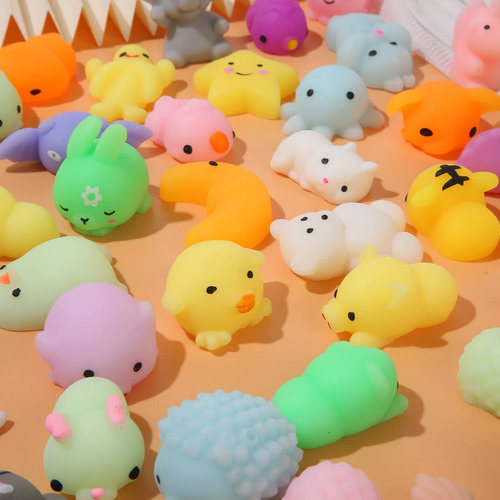 72 Juguetes Mochi Squishy, Animales Kawaii Squishy Para