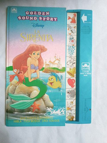 Libro Antiguo* Golden Sound Story :la Sirenita /disney Unico (Usado)