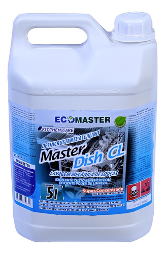 Master Dish 5 Lts - Detergente Alcalino Para Lava Louças