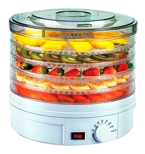 SEEUTEK 5-Tray Black Food Dehydrator Machine for Fruits