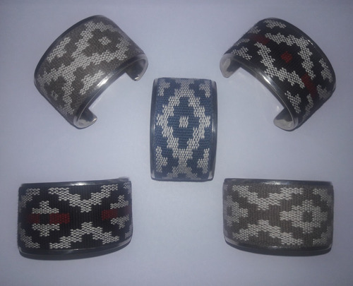 Pulsera De Alpaca Y Guardapampa Gruesa 4cm X10u Surtidas