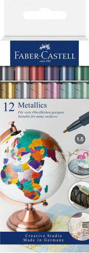 Rotuladores Faber-castell Metalicos X12