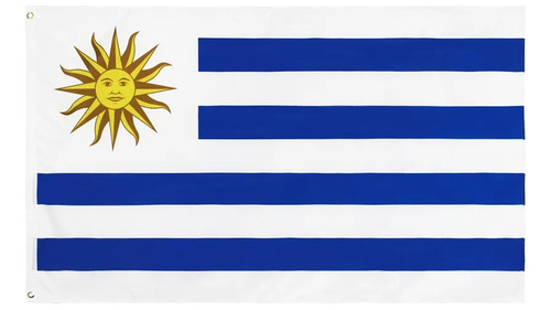 Bandera Uruguay 1.50x90cm.