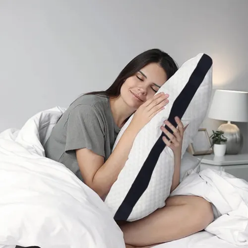Almohada Ajustable Moon Blend Smart Bamboo Est ndar Color Blanco