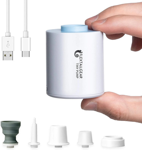 Mini Bomba De Aire Recargable Usb - Para Inflar Y Desinflar 